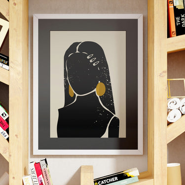 "Black Hair No. 3" Print DomoINK .