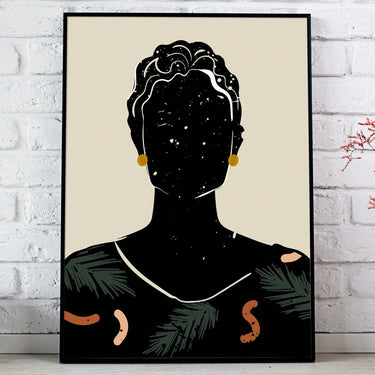 "Black Hair No. 5" Print DomoINK .