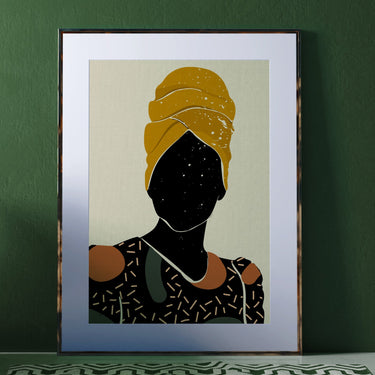 "Black Hair No. 10" Print DomoINK .