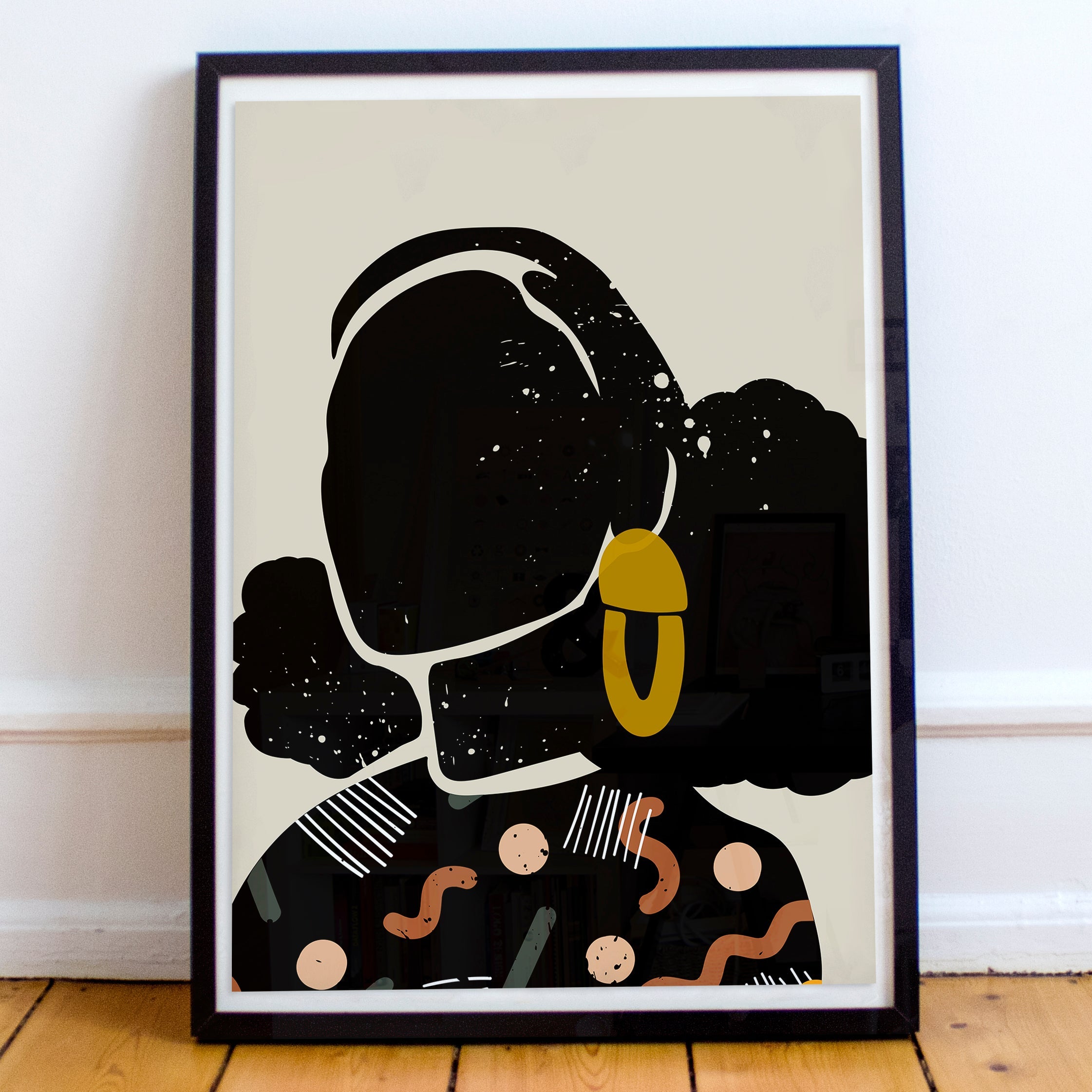 "Black Hair No. 4" Print - DomoINK