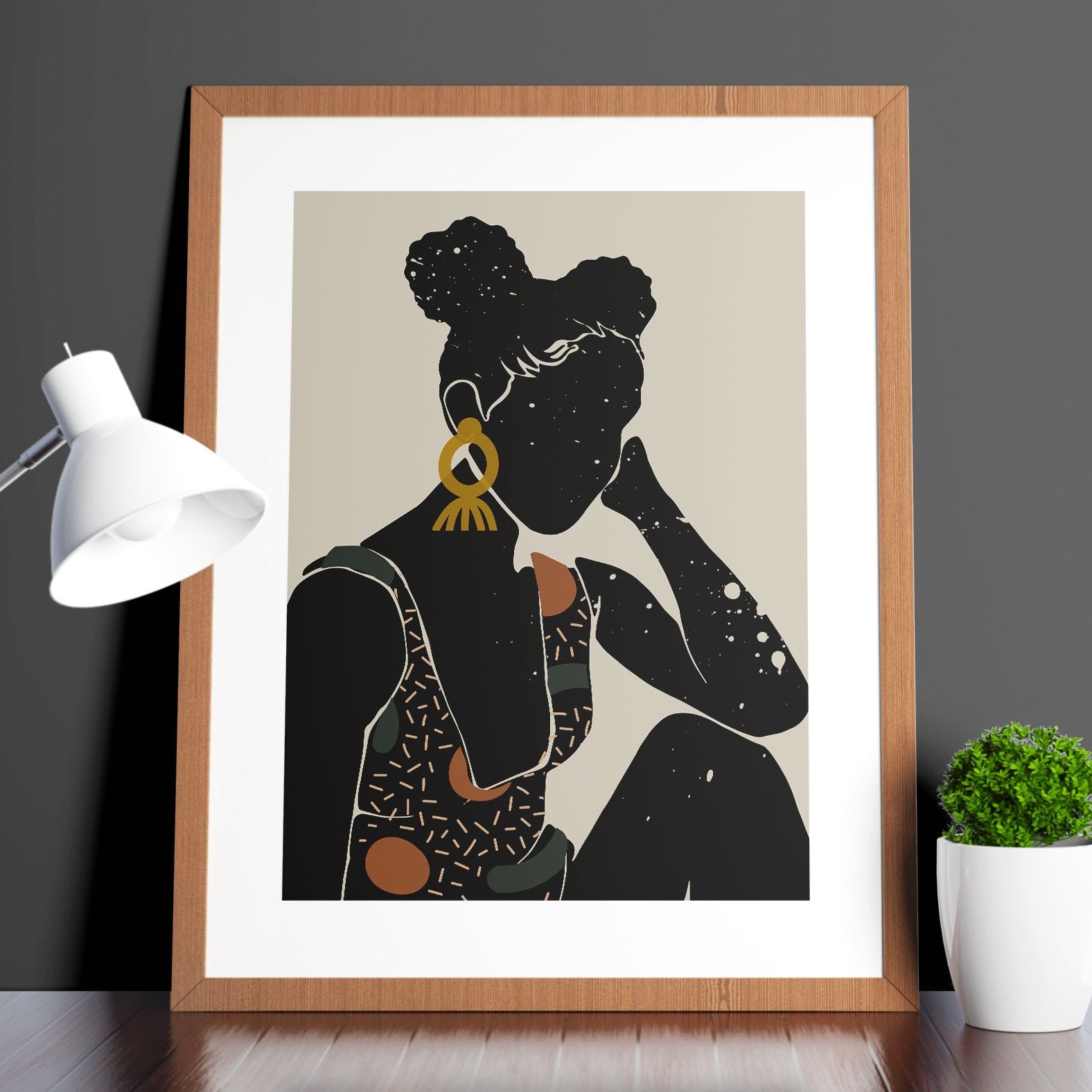 "Black Hair No. 6" Print - DomoINK