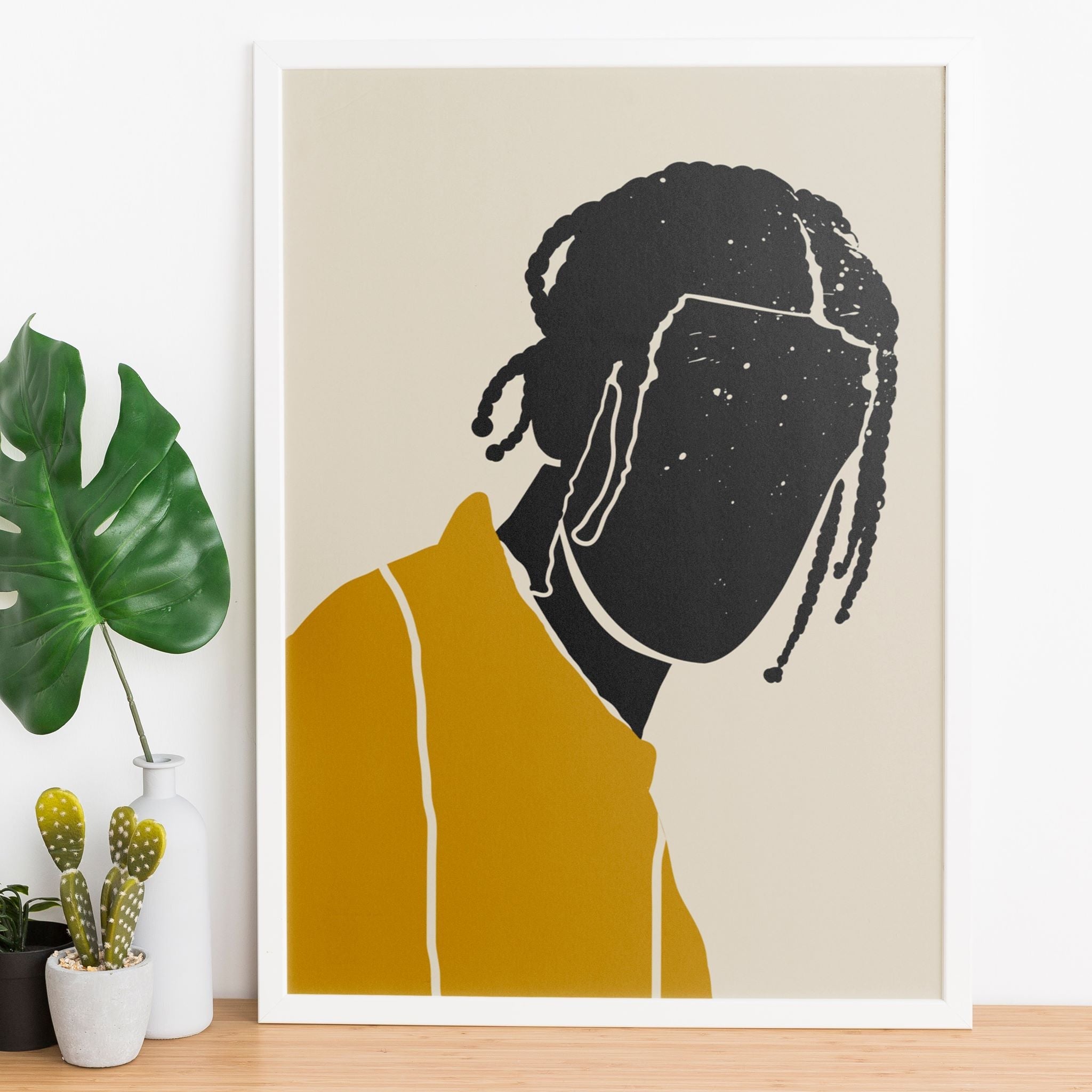 "Black Hair No. 1" Print - DomoINK