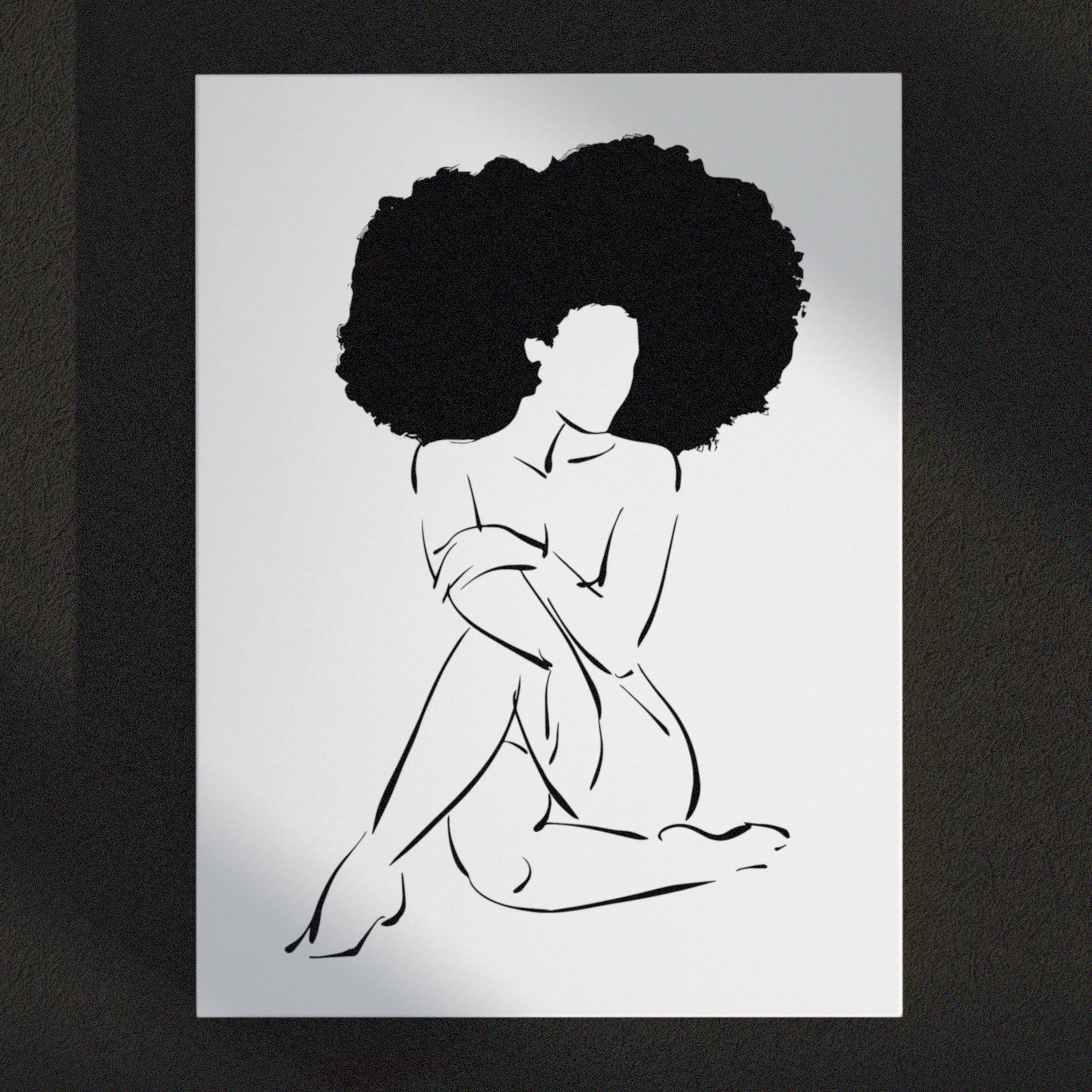 "Nude in Black No. 3" Print - DomoINK
