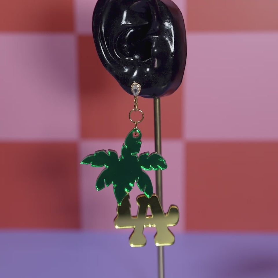 "Pacific Palms" Earrings DomoINK .