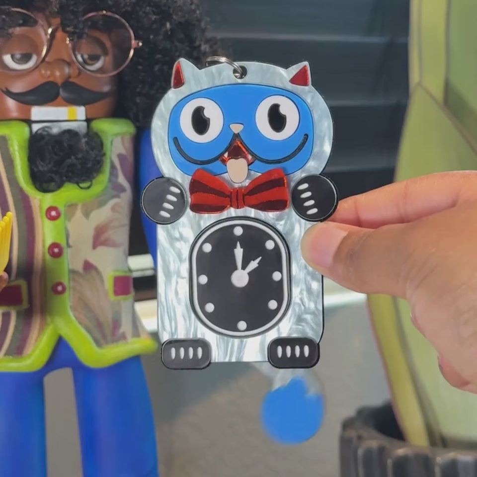 "Kitty Tock" Keychain DomoINK .
