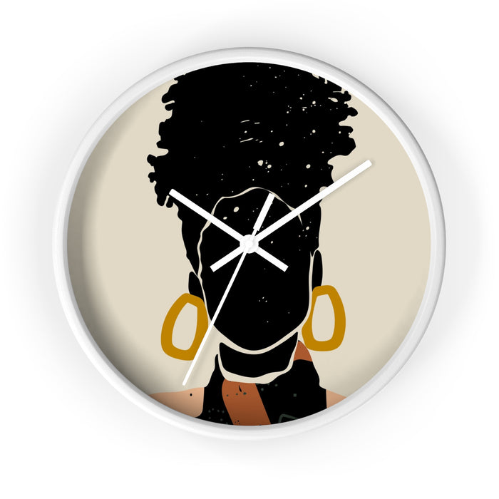 "Black Hair" Wall clock - DomoINK