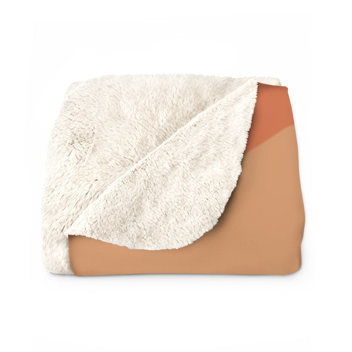 "Retro Vibes" Sherpa Fleece Blanket - DomoINK