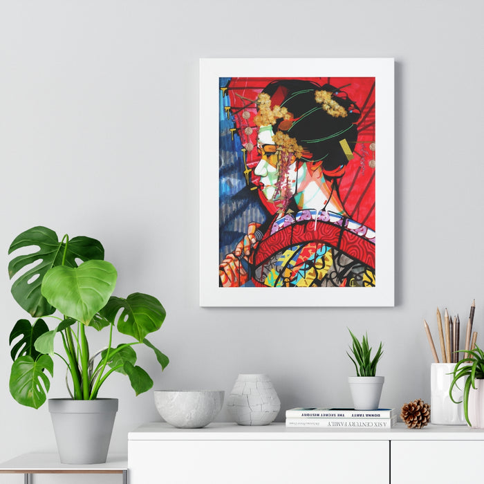 "Geisha" Framed Art Print - DomoINK