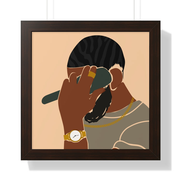 "Waves" Framed Art Print - DomoINK