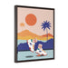 "Cali Views" Framed Canvas Print - DomoINK