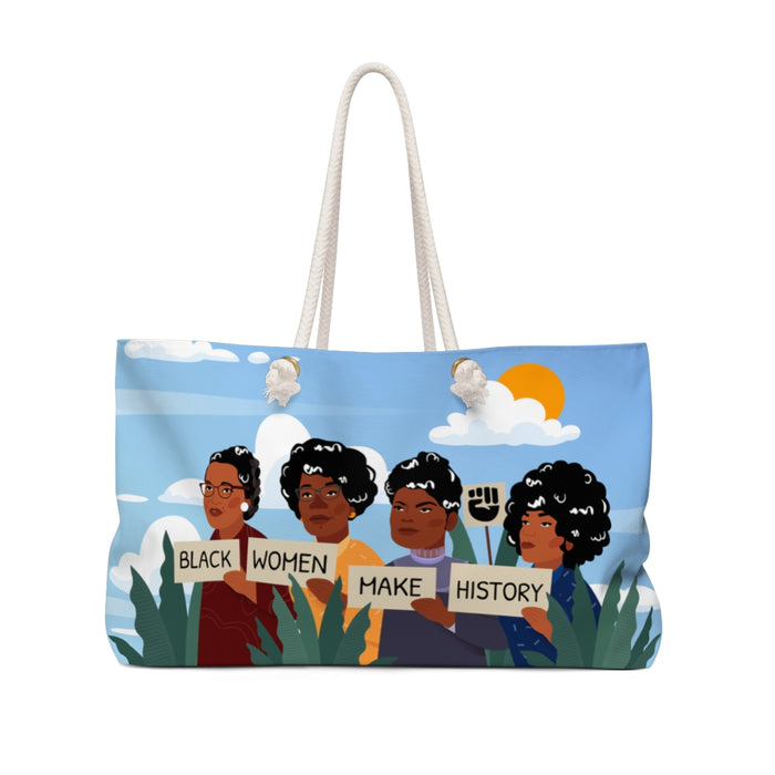 "Black Women Make History" Weekender Bag - DomoINK