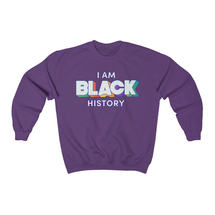 "I am Black History" Unisex Sweatshirt - DomoINK