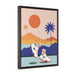 "Cali Views" Framed Canvas Print - DomoINK