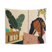 "Stay Home No. 4" Indoor Wall Tapestry - DomoINK
