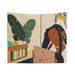 "Stay Home No. 4" Indoor Wall Tapestry - DomoINK