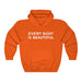 "Every Body is Beautiful" Hooded Sweatshirt - DomoINK
