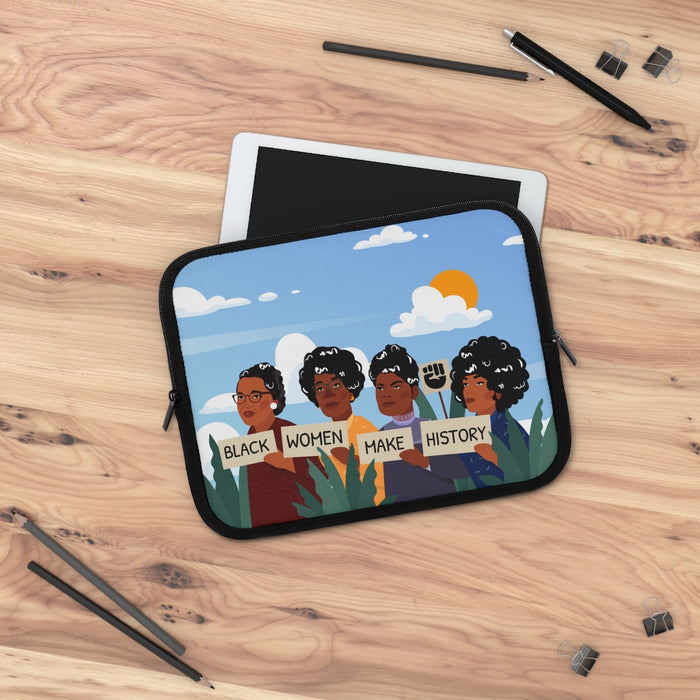"Black Women Make History" Laptop Sleeve - DomoINK