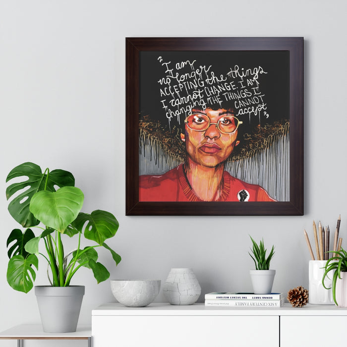 "Angela" Framed Art Print - DomoINK