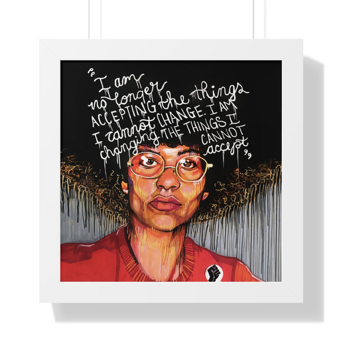 "Angela" Framed Art Print - DomoINK