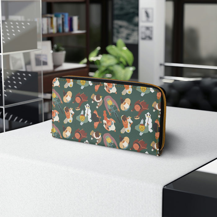 "Crosswalk" Zipper Wallet