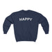 "Happy" Unisex Sweatshirt - DomoINK