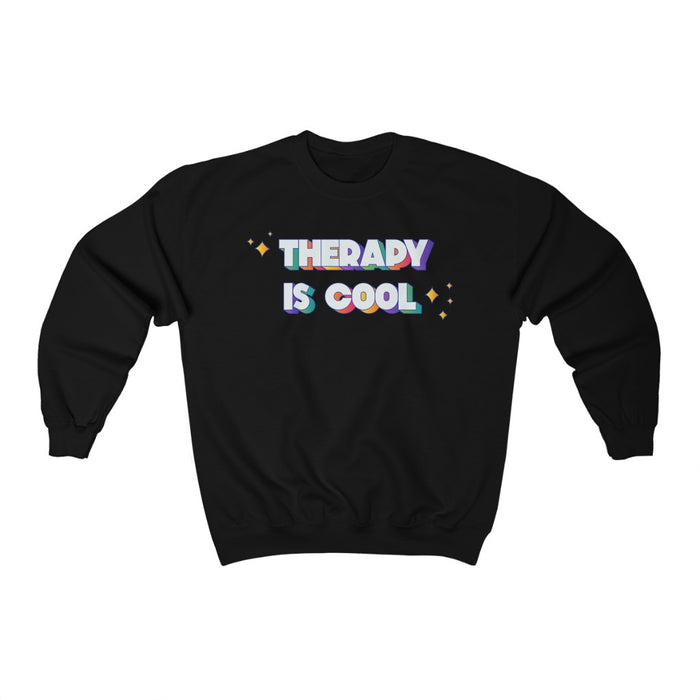 "Therapy Is Cool" Unisex Sweatshirt - DomoINK