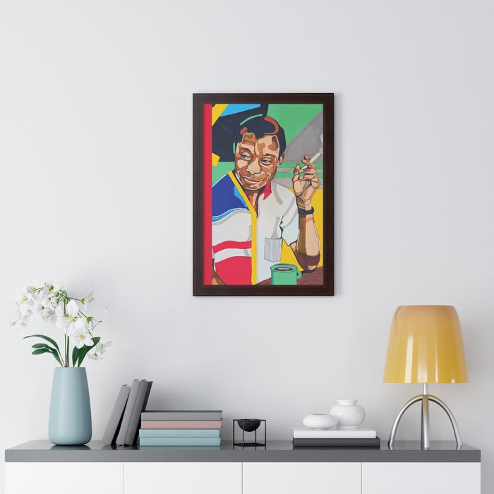 "Baldwin" Framed Art Print - DomoINK