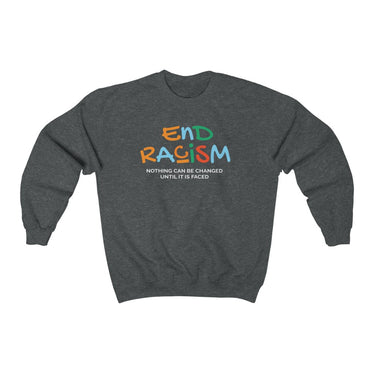 "End Racism" Crewneck Sweatshirt - DomoINK