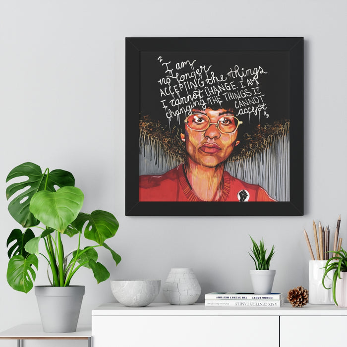 "Angela" Framed Art Print - DomoINK
