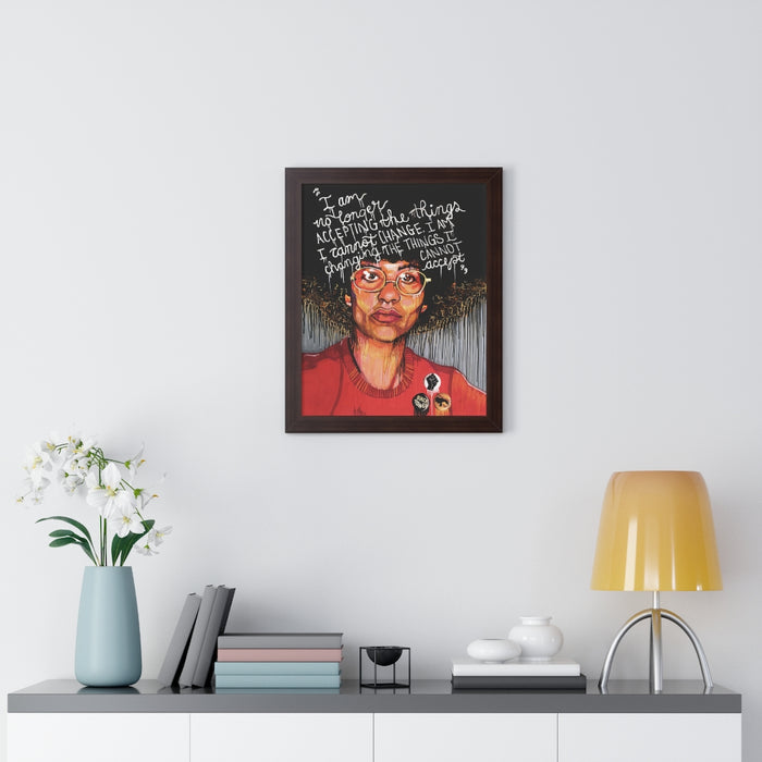 "Angela" Framed Art Print - DomoINK