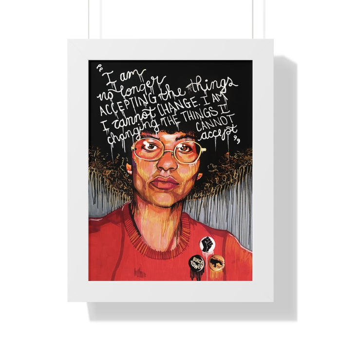 "Angela" Framed Art Print - DomoINK