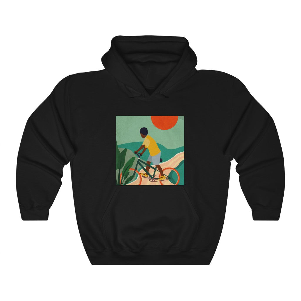 "Sunset" Hooded Sweatshirt - DomoINK