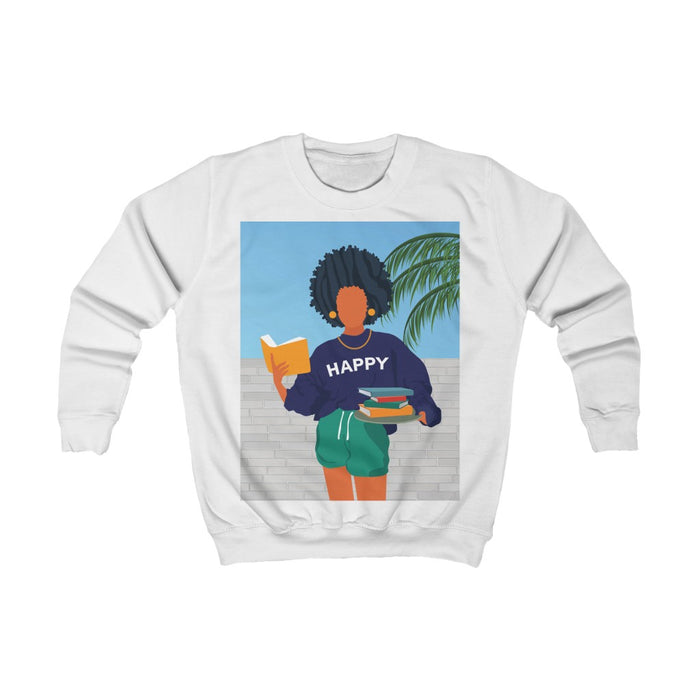 "Happy" Kids Sweatshirt - DomoINK