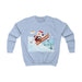 "Santa on the Slopes" Kids Sweatshirt - DomoINK