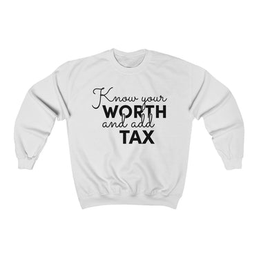 "Know Your Worth" Unisex Sweatshirt - DomoINK