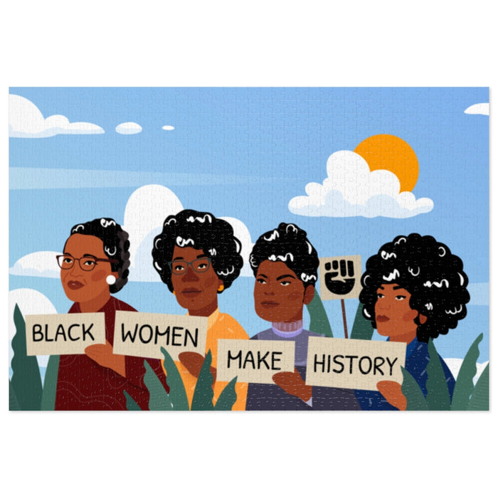 "Black Women Make History" Jigsaw Puzzle (252, 500, 1000-Piece) - DomoINK