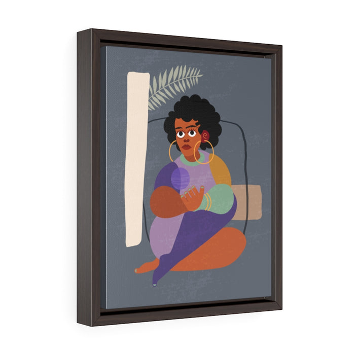 "Kelly" Framed Canvas Print - DomoINK