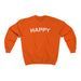 "Happy" Unisex Sweatshirt - DomoINK