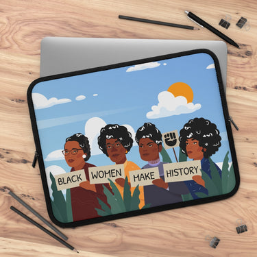 "Black Women Make History" Laptop Sleeve - DomoINK