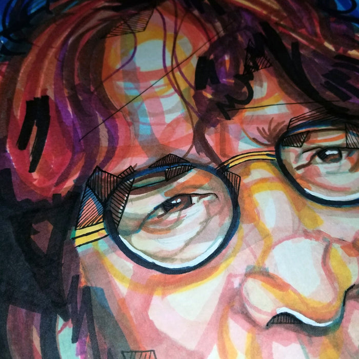 "Lennon" Original Art Piece - DomoINK