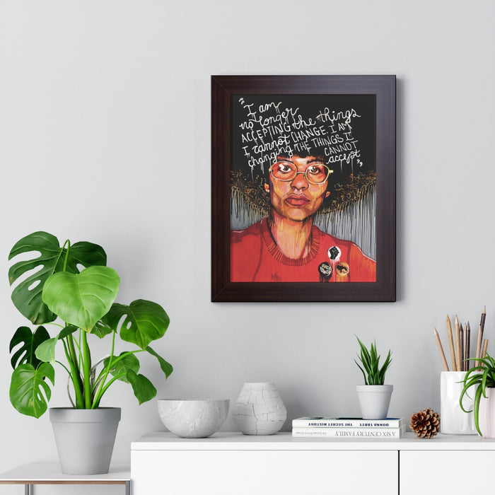 "Angela" Framed Art Print - DomoINK