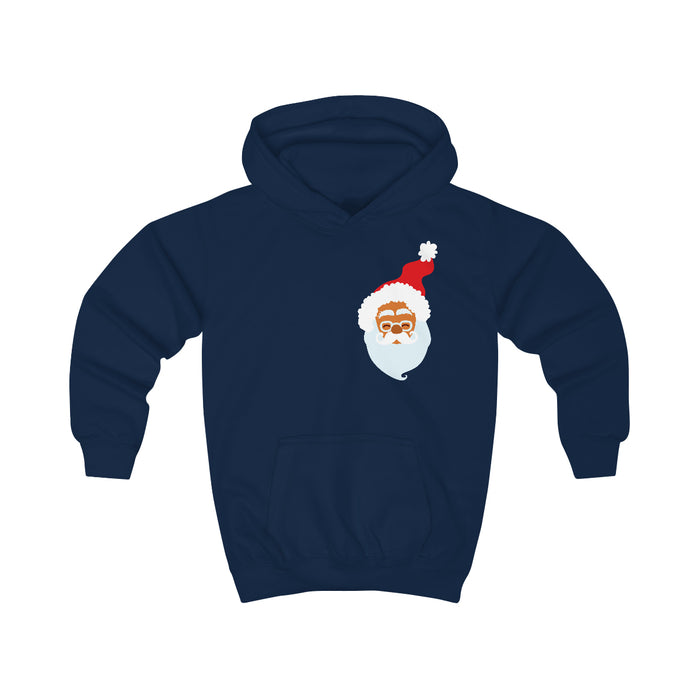 "Santa on the Slopes" Kids Hoodie - DomoINK