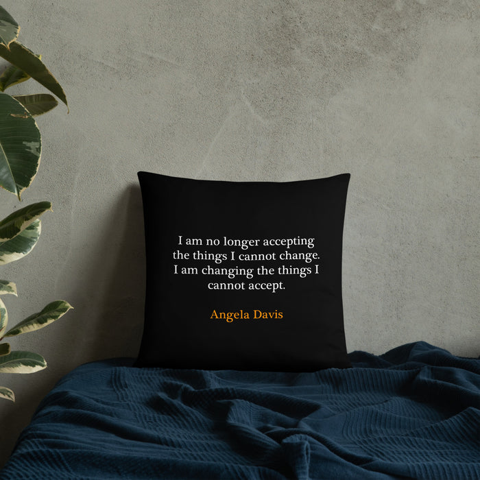 "Angela Davis" Pillow - DomoINK