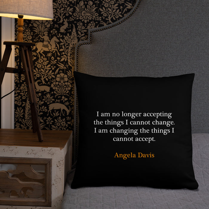 "Angela Davis" Pillow - DomoINK