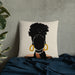 "Black Hair No. 14" Pillow - DomoINK