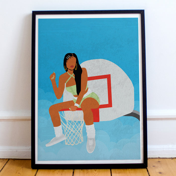 "Basketball No. 3" Print - DomoINK