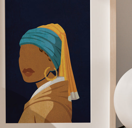"Girl With the Bamboo Earring" Print - DomoINK