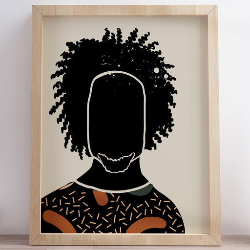 "Black Hair No. 9" Print - DomoINK