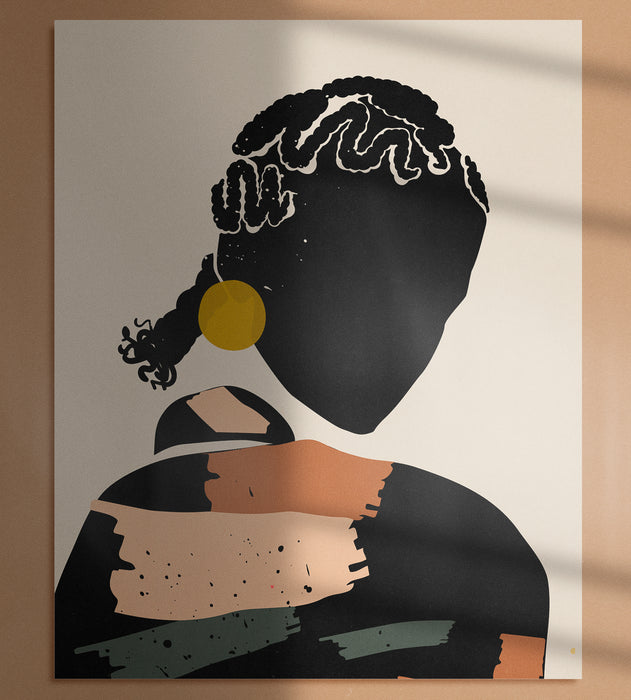 "Black Hair No. 12" Print - DomoINK