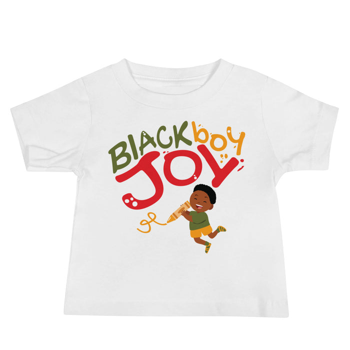 "Black Boy Joy" Baby Jersey Tee - DomoINK